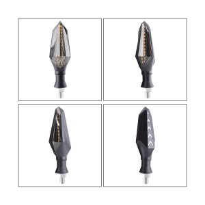 Diamond Arrow Motorcycle LED DRL Turn Signal Pair package or application reference