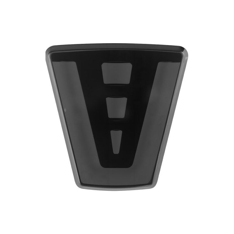 Diamond Led Truck Warning Light Black Red Options 04 Diamond Warning Black Front Diamond LED truck warning light black lens front view