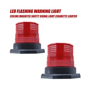 Diamond magnetic LED beacon warning light front view