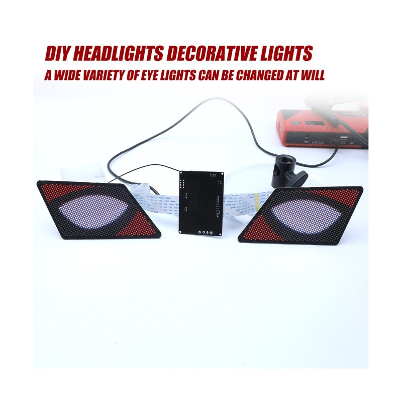 Panel pair reference for DIY headlight decorative LED panel kit