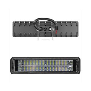 Double Row 28 Led One Line Work Light Rear Bracket Rear bracket and front housing reference from the supplied product image set.