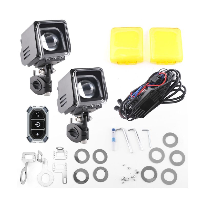 Ds01 High Low Beam Integrated Led Spotlight Pair 01 Ds01 Spotlight Kit DS01 High-Low Beam Integrated LED Spotlight Pair