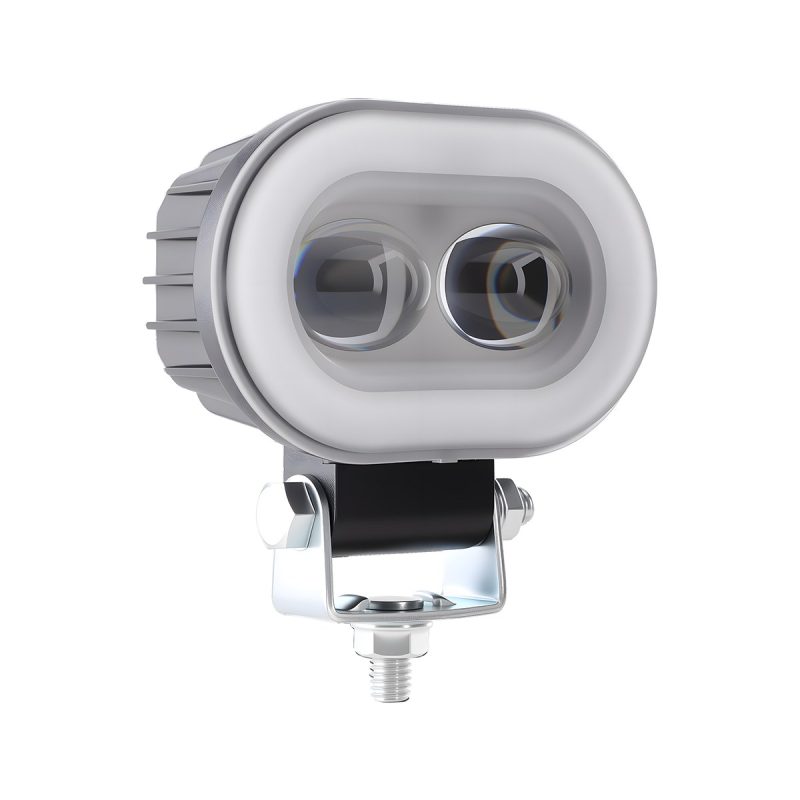 White front reference for dual-bead motorcycle horn LED auxiliary light