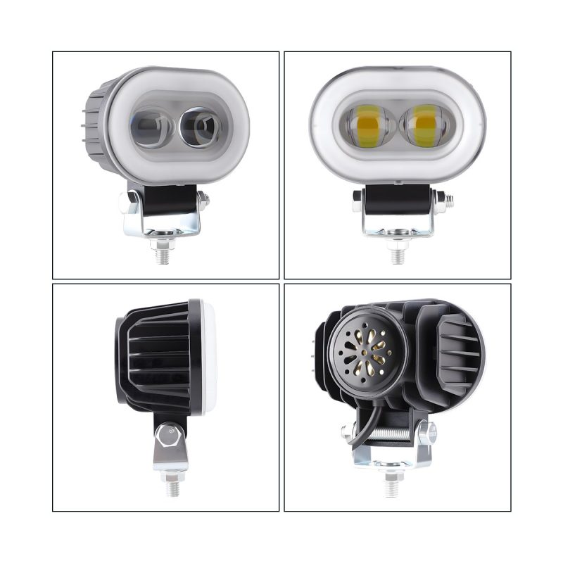 Multi-view reference for dual-bead motorcycle horn LED auxiliary light