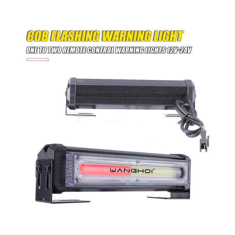 Dual Color Linear Cob Led Warning Light Bar Options 03 Linear Cob Red Blue White Rear Rear and wiring reference for linear COB LED warning light bar