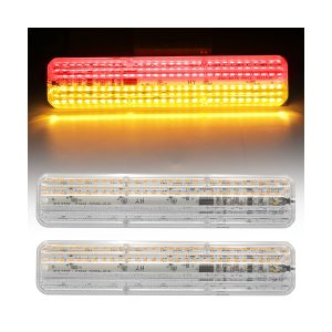 Yellow-red dual-color motorcycle LED turn signal bar reference