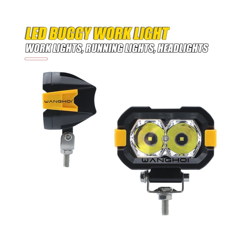 Dual Eye Buggy Led Work Light 03 Dual Eye Side Side view of dual-eye buggy LED work light
