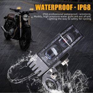 Dual Head Led Spotlight Work Light Ip68 Waterproof Source graphic showing IP68 waterproof wording.