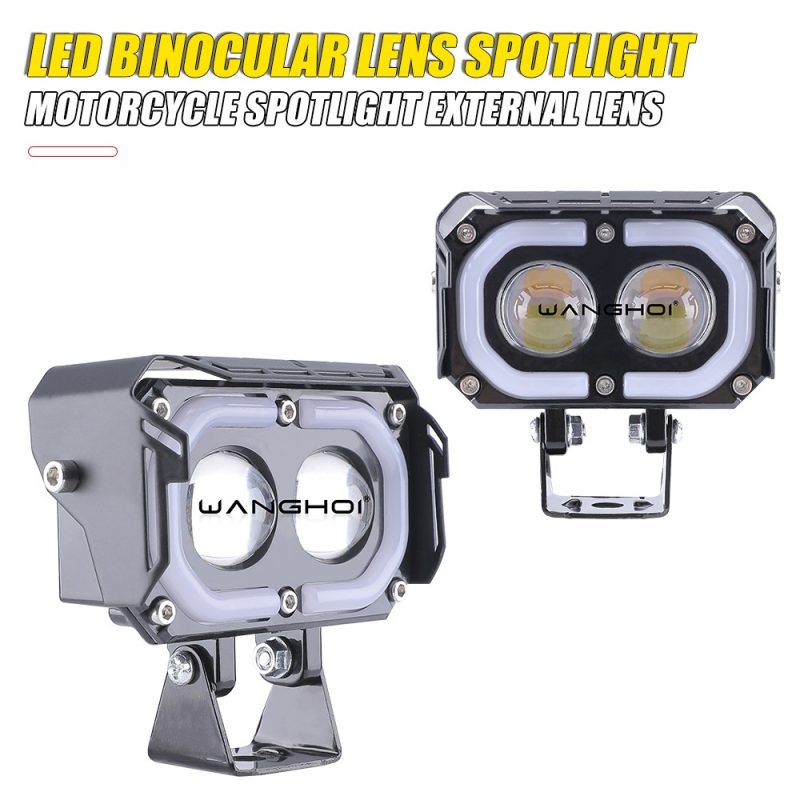 Dual Lens Binocular Led Motorcycle Spotlight Main Dual-Lens Binocular LED Motorcycle Spotlight 12V-24V IP67