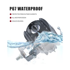 Waterproof source graphic with IP67 wording; confirm test basis before quotation.
