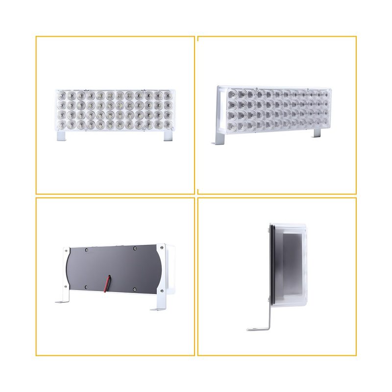 Dual Panel Led Flash Warning Light Cigarette Lighter Kit 06 Dual Panel Flash Angle Angle view of dual-panel LED flash warning light kit