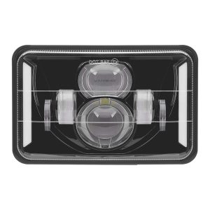 Dual-Projector Straight-Bar 7 Inch Square LED Headlight 12V-24V IP68