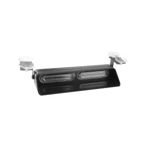 Single bar view of dual suction-cup LED strobe warning light kit