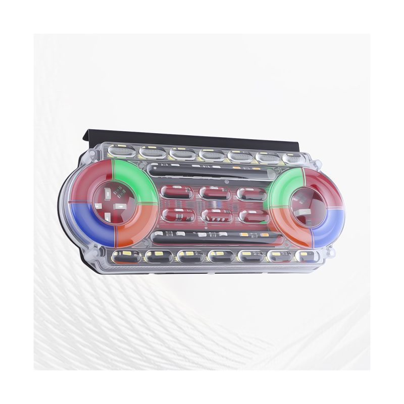 Dual Wheel Colorful Led Warning Light 04 Dual Wheel Flat Dual wheel colorful LED warning light flat product view