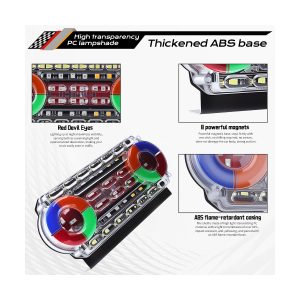 Dual Wheel Colorful Led Warning Light 06 Dual Wheel Detail Dual wheel colorful LED warning light detail graphic