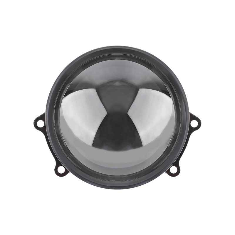 Front lens reference for dynamic devil eye LED headlight projector