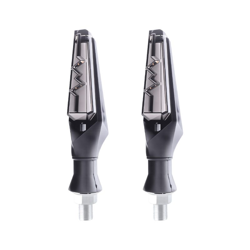 Electric Pattern Arrow Motorcycle Led Drl Turn Signal 02 Electric Pattern Arrow Motorcycle Led Drl Turn Signal 02 Electric Pattern Arrow Motorcycle LED DRL Turn Signal Pair front view reference