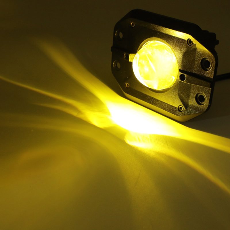Embedded Led Projector Fog Light Yellow Beam Effect Yellow beam-effect reference from the supplied product image set.
