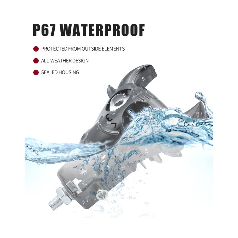 External Bull Head Led Motorcycle Work Light Waterproof Reference Waterproof source graphic with IP67 wording; confirm test basis before quotation.