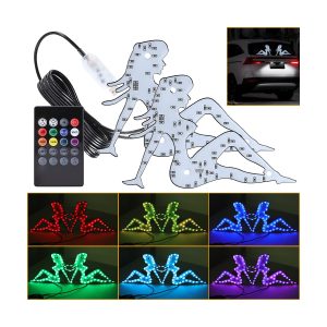 Female Figure Rgb Led Car Window Decorative Light Kit Main Female Figure RGB LED Car Window Decorative Light Kit