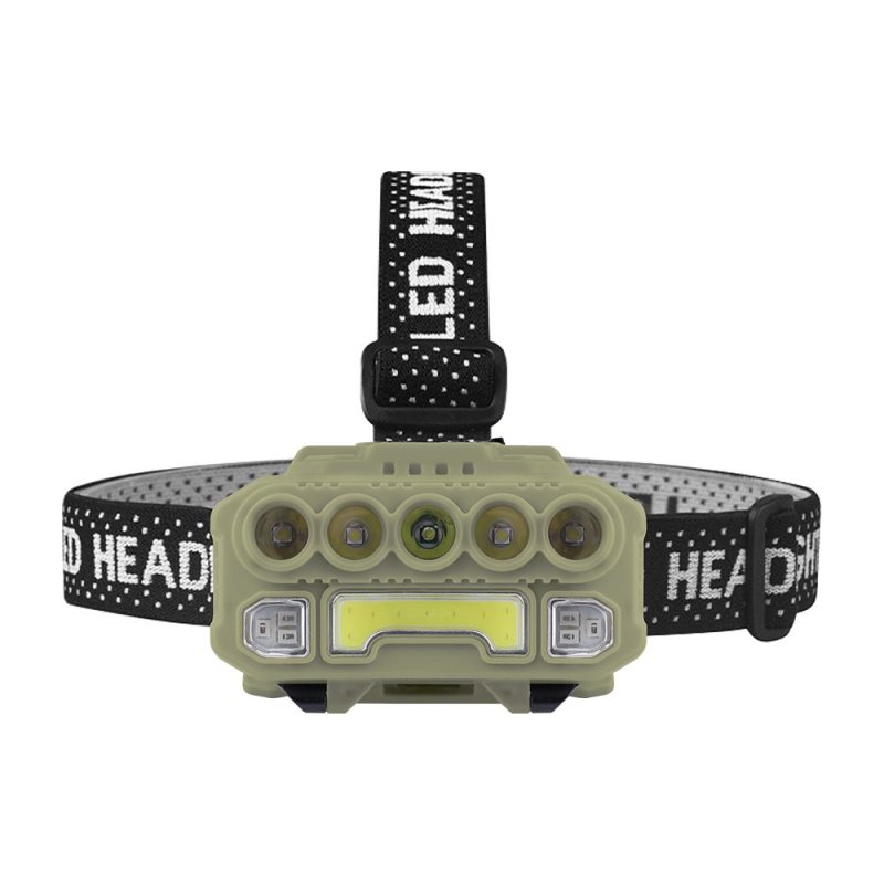 Five Lens Cob Led Head Mounted Work Light Main Five-Lens COB LED Head-Mounted Work Light Type-C 18650 Battery
