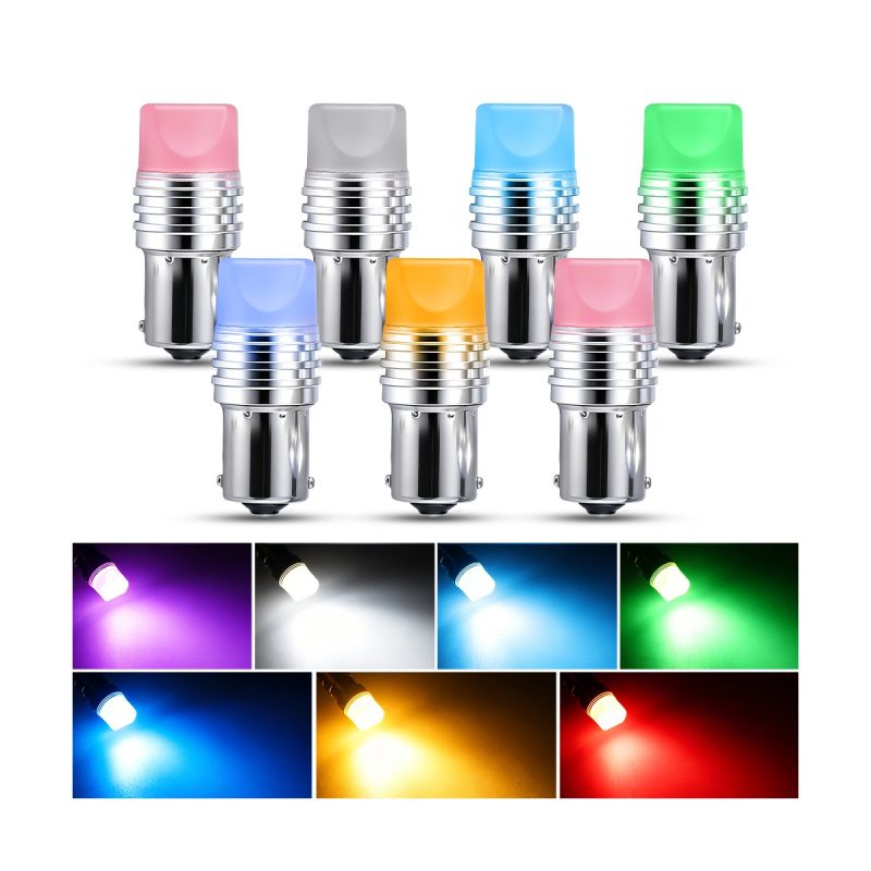 Flat Lens Led Brake Position Bulb 1156 1157 7443 06 Flat Color Options Flat lens LED brake position bulb color options