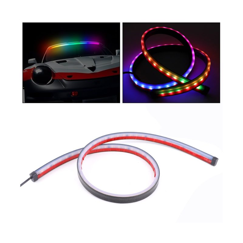 Flexible High Mount Led Brake Light Strip 04 High Mount Brake Effect Installed-effect reference for flexible high-mount LED brake light strip