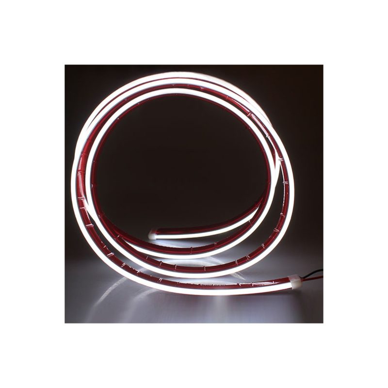 Flexible Led Hood Scanner Drl Strip Light 02 Hood Scan Lit White Flexible LED hood scanner DRL strip white light effect