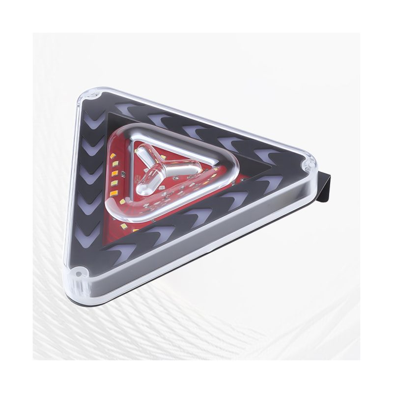 Flowing triangle LED warning strobe light flat product view