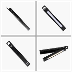 Foldable Magnetic Led Work Light Multi Angle Multi-angle source image showing closed, front, back, and partially opened product views.