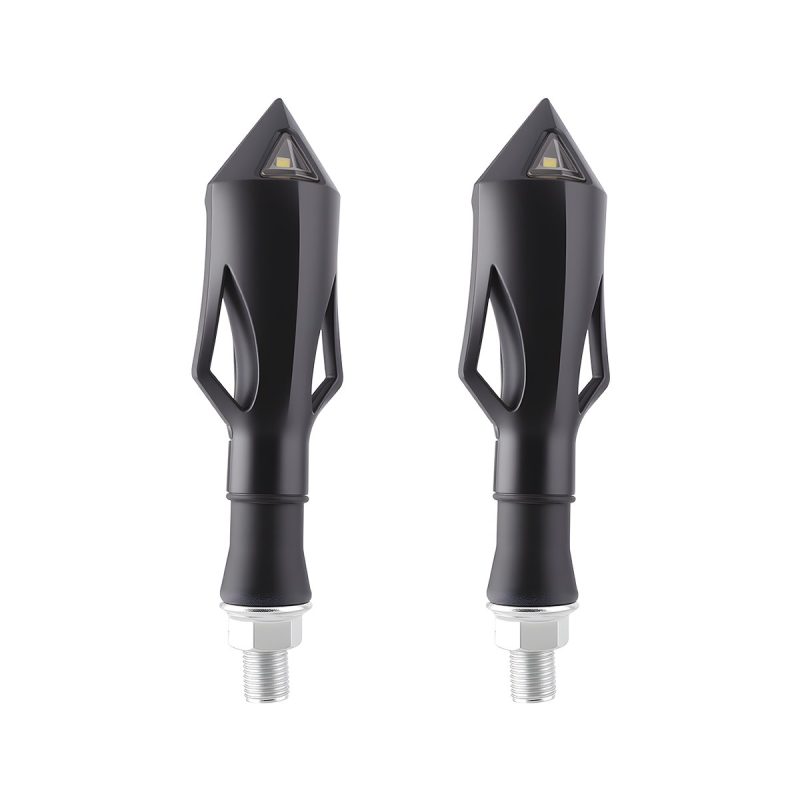 Fork Arrow Motorcycle Led Drl Turn Signal 04 Fork Arrow Motorcycle Led Drl Turn Signal 04 Fork Arrow Motorcycle LED DRL Turn Signal Pair detail angle reference