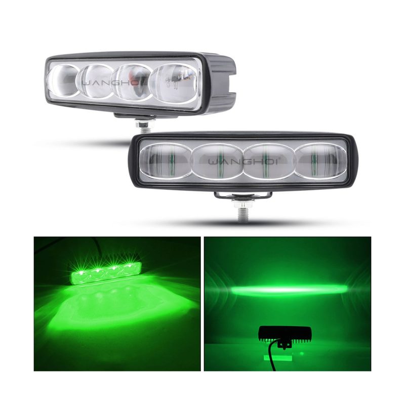Forklift Led Slot Warning Light 03 Forklift Slot Green Forklift LED slot warning light green effect