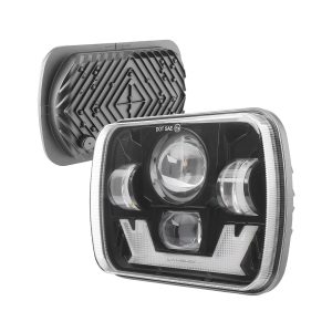 Four Bead 7 Inch Square Led Headlight 04 Four Bead 7 Inch Square Led Headlight 04 Four-Bead 7 Inch Square LED Headlight product angle reference