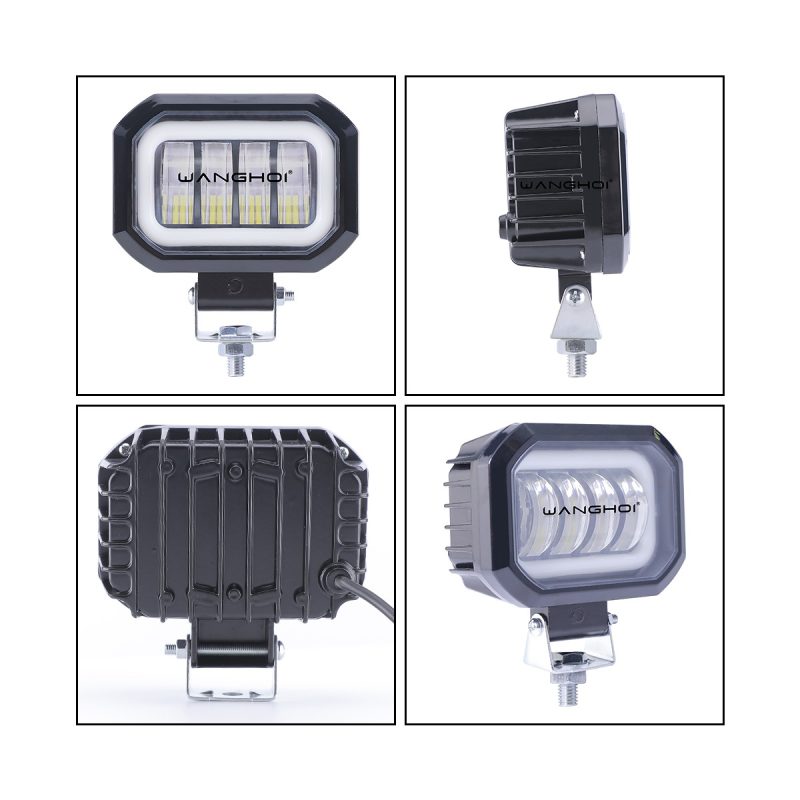 Four-Bead Angel Eye LED Work Light 12V-24V