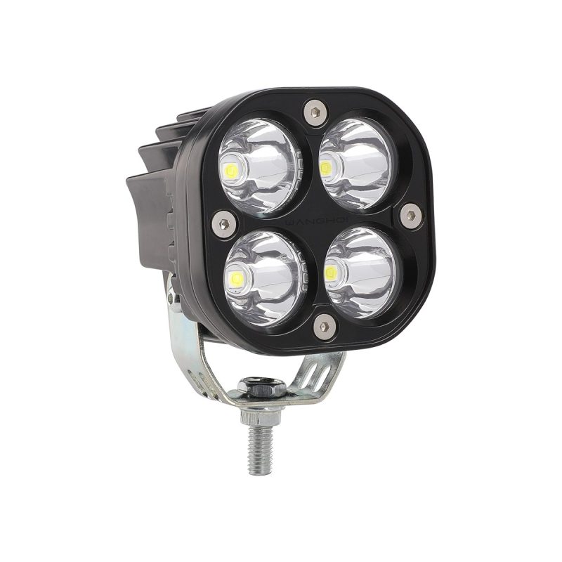 Four Leaf Clover Led Work Light Color Options 04 Clover White Angle Angle view of four-leaf clover LED work light