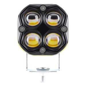 Four Lens Clover Devil Eye Led Work Light Front Front view showing the clover-style four-lens face and mounting bracket.