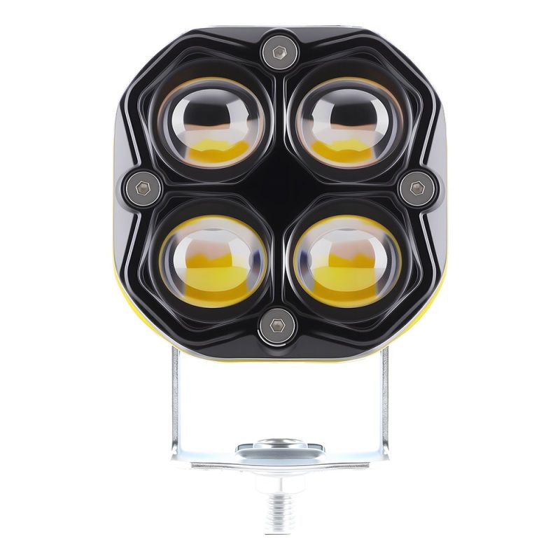 Four Lens Clover Devil Eye Led Work Light Front Front view showing the clover-style four-lens face and mounting bracket.