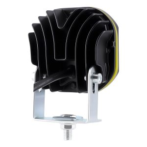 Four Lens Clover Devil Eye Led Work Light Rear Heat Sink Rear product view showing the heat-sink housing and bracket structure.