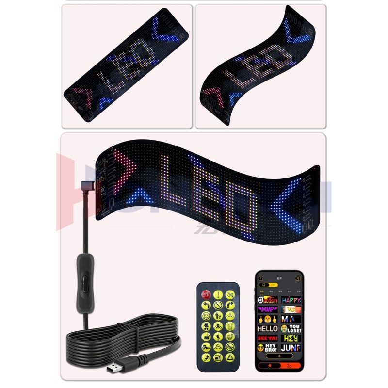 Gob Full Color Led Flexible Car Rear Window Display 01 Gob Main GOB Full-Color LED Flexible Car Rear Window Display