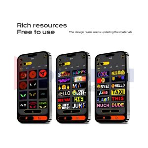 Gob Full Color Led Flexible Car Rear Window Display 05 Gob App Bluetooth app materials for GOB full-color LED car display