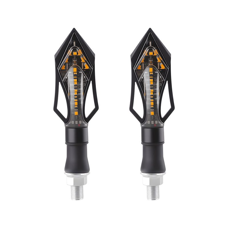Harpoon Arrow Motorcycle Led Drl Turn Signal 01 Main One To One Front Product Pair Harpoon Arrow Motorcycle LED DRL Turn Signal Pair