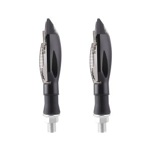Harpoon Arrow Motorcycle Led Drl Turn Signal 03 Side Product Pair View Side product-only view showing housing structure.