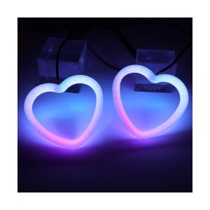Heart Shape Rgb Angel Eye Halo Ring Kit 05 Heart Shape Rgb Angel Eye Halo Ring Kit 05 Heart Shape RGB Angel Eye Halo Ring Kit lighting effect reference