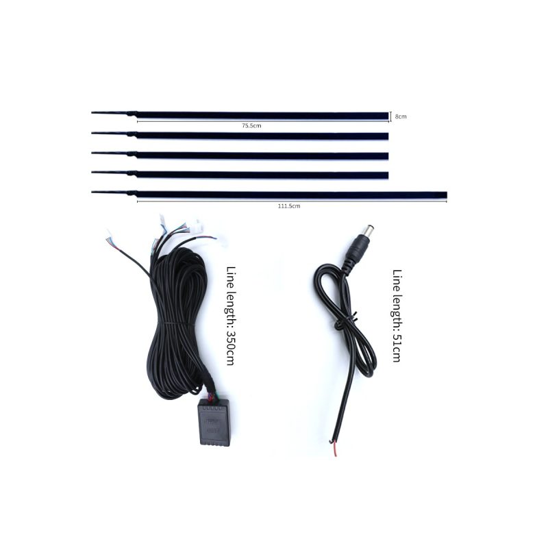 Hidden Acrylic Car Led Ambient Light Strip Kit 04 Hidden Acrylic Lengths Length reference for hidden acrylic car LED ambient light strip kit