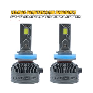 High-Brightness Integrated LED Headlight Bulb Pair