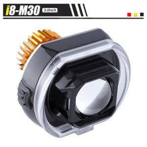 I8 M25 M30 Led Square 5D Built In Projector Headlight 04 I8 M25 M30 Projector Angle Angle view of i8-M25 i8-M30 LED square 5D built-in projector headlight