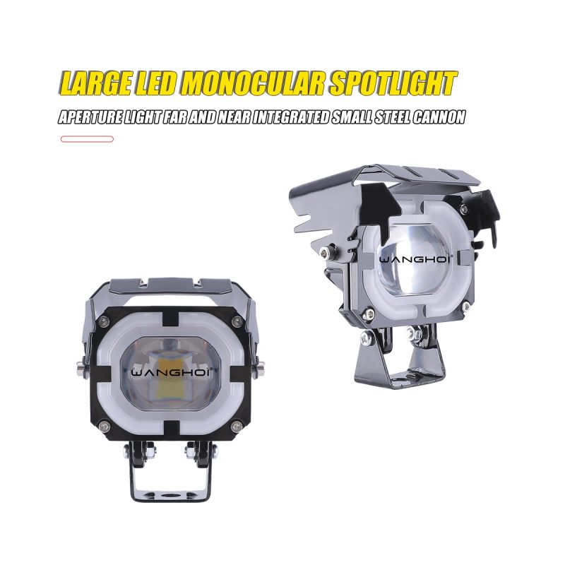 Large Single Eye Angel Ring Led Spotlight 02 Single Eye Spotlight Front Front view of large single-eye angel ring LED spotlight