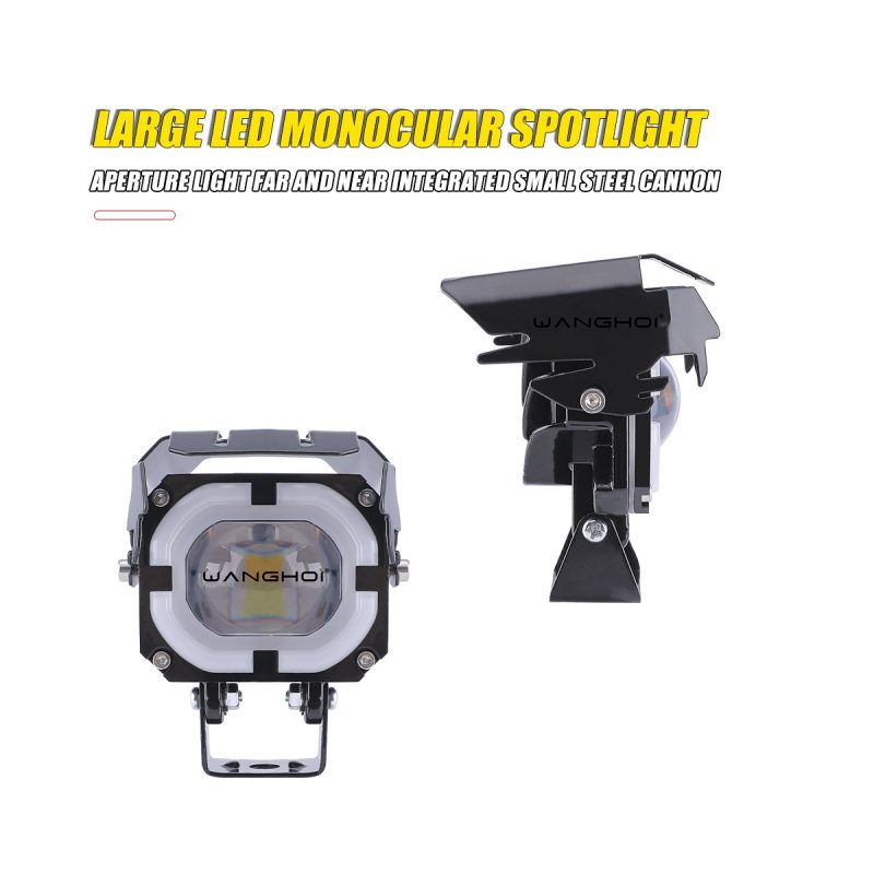 Large Single Eye Angel Ring Led Spotlight 03 Single Eye Spotlight Side Side view of large single-eye angel ring LED spotlight