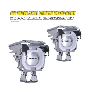 Large Steel Cannon Laser Led Work Light 03 Large Steel Cannon Laser Led Work Light 03 Large Steel Cannon Laser LED Work Light angled product reference