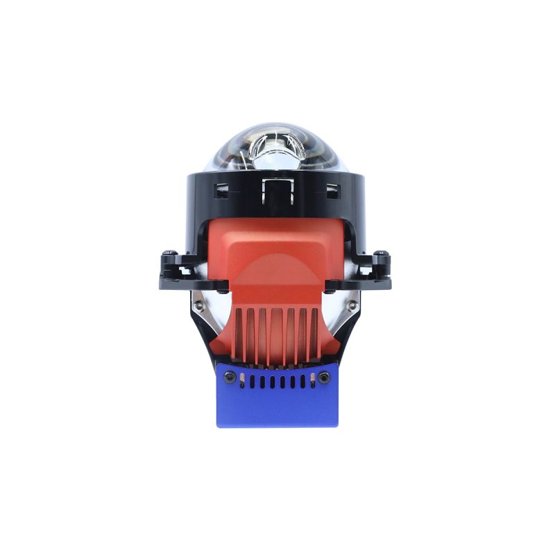 Laser Lens Double Direct Led Headlight Projector 02 Laser Lens Front Laser lens double direct LED headlight projector front view